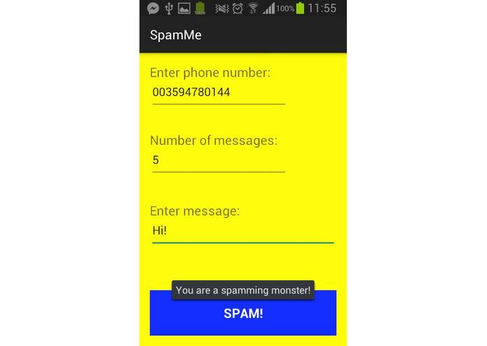 SpamMe – screenshot 2