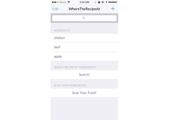 WhereTheRecipeAt – screenshot 2