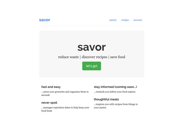 savor – screenshot 2