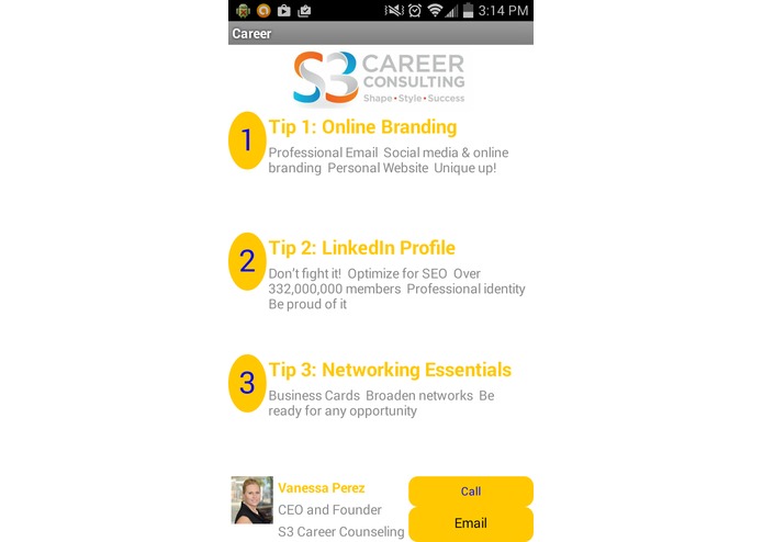 S3 Consulting 13 Tips app – screenshot 1