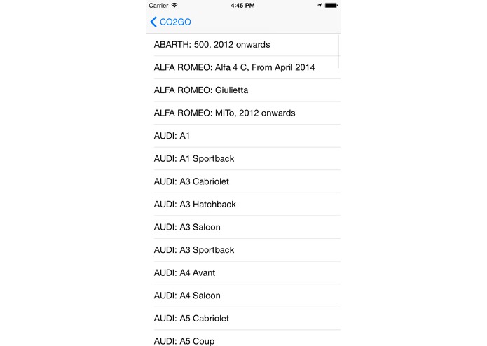 CO2go – screenshot 3