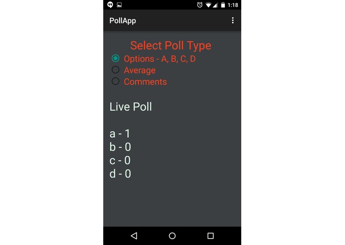 PollApp – screenshot 1