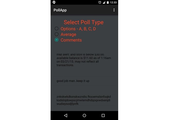 PollApp – screenshot 3