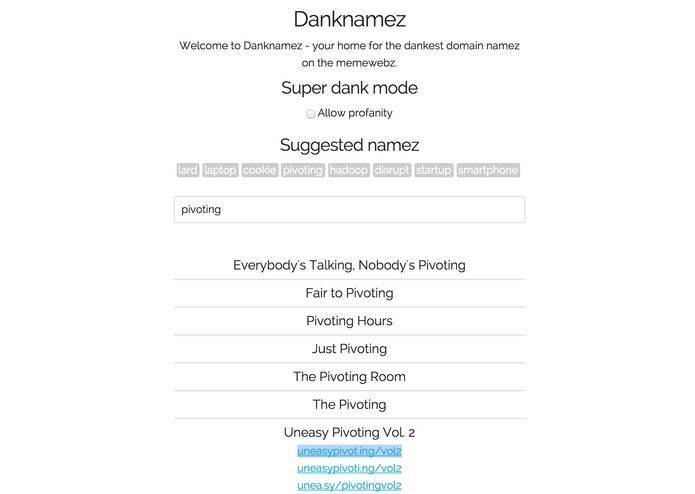 DankNames – screenshot 1