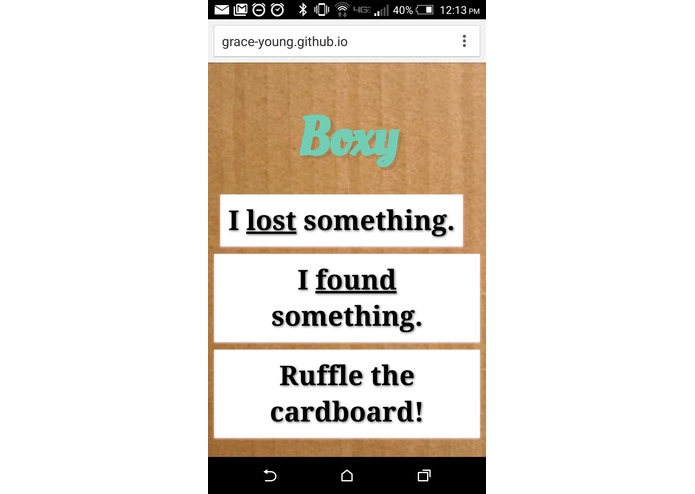 Boxy: A Lost and Found Web App – screenshot 4