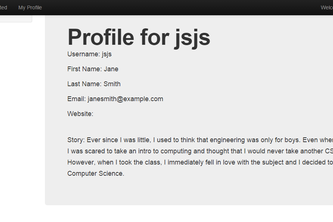 User Stories for Women in Computer Science