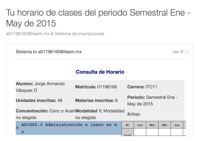 Horario Cool – screenshot 1
