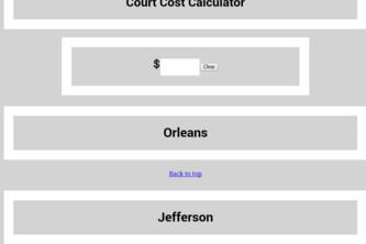 Court Cost Calculation