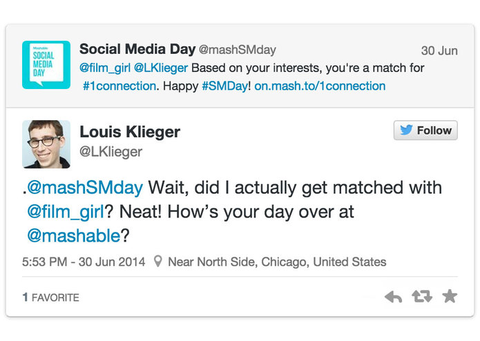 User Interest Matching Campaign – screenshot 1