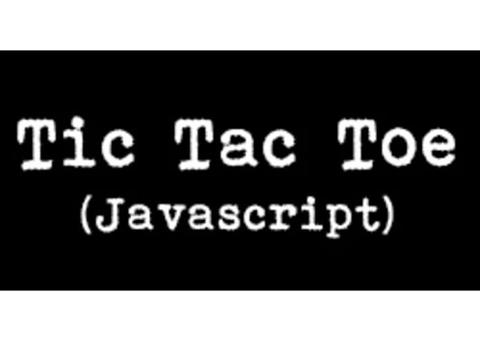 tictactoe-javascript – screenshot 1