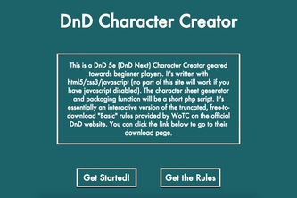 DnD Next Character Creator
