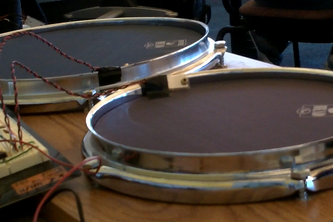 The Silent Amplified Acoustic Drum Set