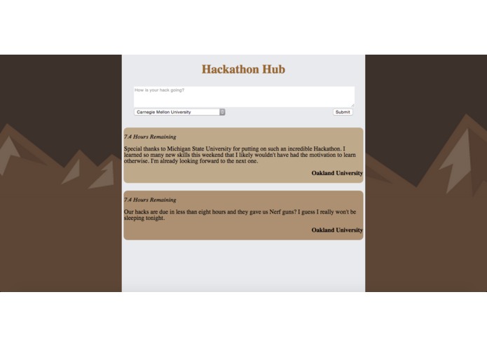 Hackathon Hub – screenshot 1