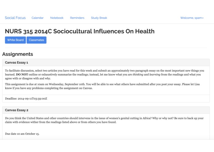 Social Focus – screenshot 3