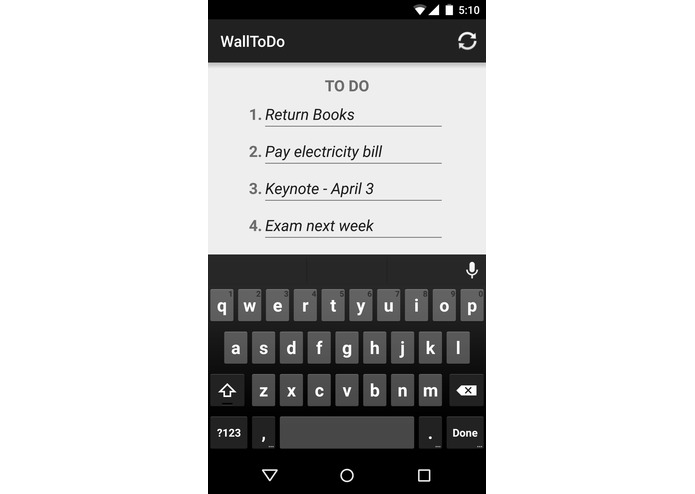 WallToDo – screenshot 2