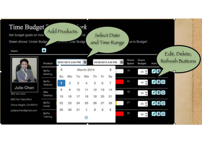 Time Budget App – screenshot 1