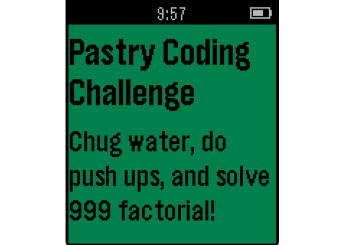 Pebble Hackawatch – screenshot 2