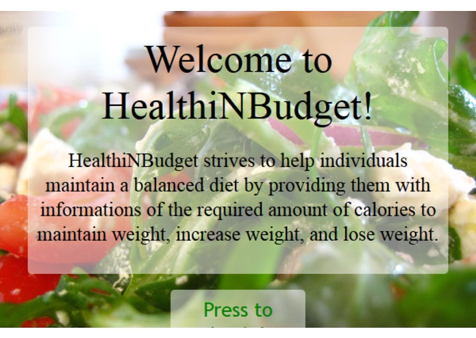 HealthiNBudget – screenshot 3