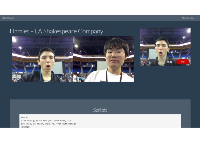 Auditionr – screenshot 2