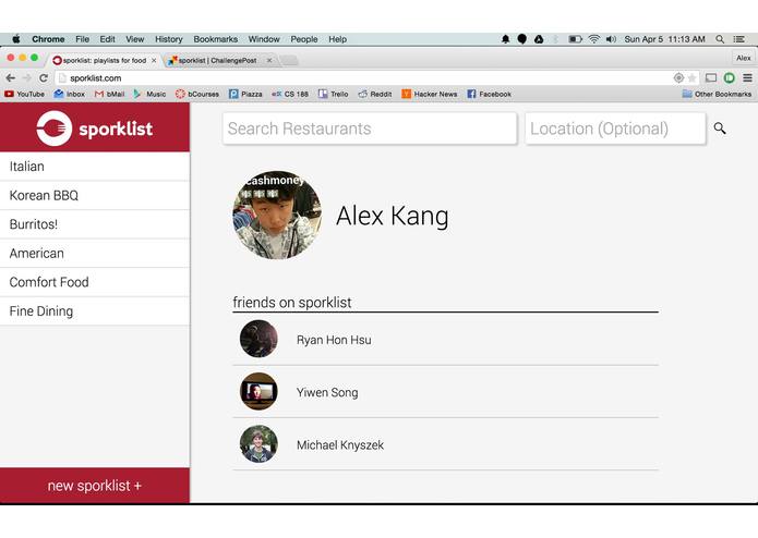 sporklist – screenshot 2