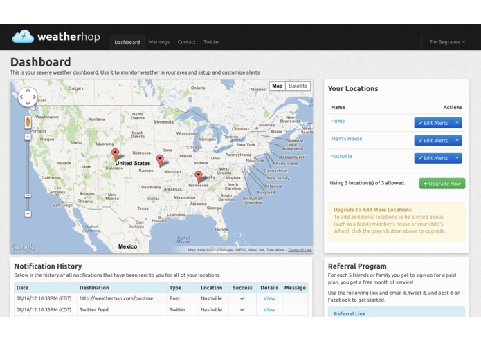 WeatherHop – screenshot 1