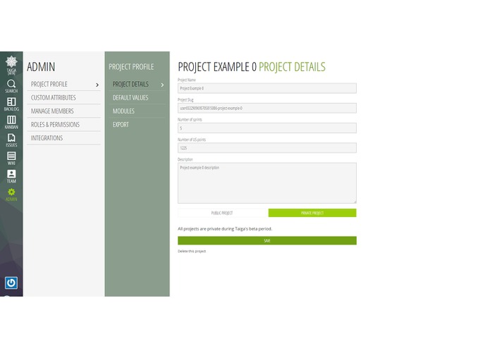 Taiga.io – screenshot 3