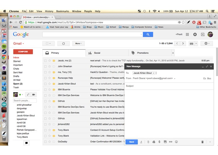 personalEmails – screenshot 4