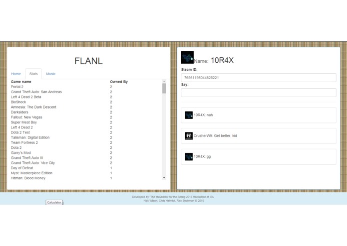 FLANL – screenshot 2