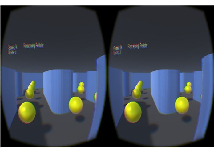 Virtual Reality PacMan – screenshot 1