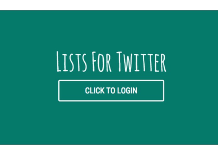 Lists for Twitter – screenshot 1