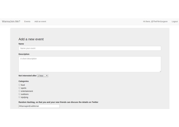 WannaJoin – screenshot 1
