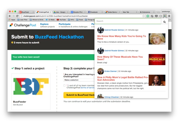BuzzFeeder – screenshot 2