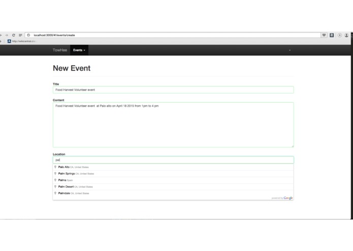 TowHee: A Volunteer Match App – screenshot 4