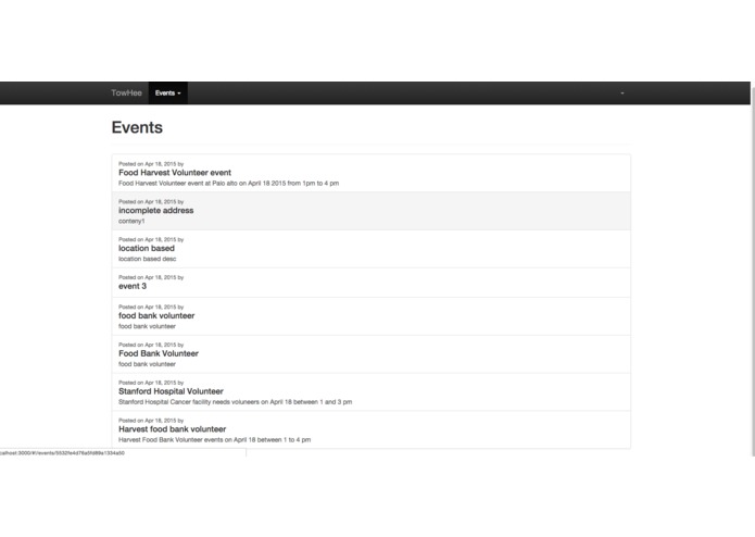 TowHee: A Volunteer Match App – screenshot 5