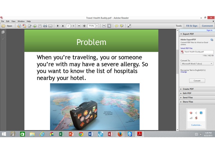 Travel HealthBuddy-Sunny Chin,Matthew Valko,Simon Tran – screenshot 2
