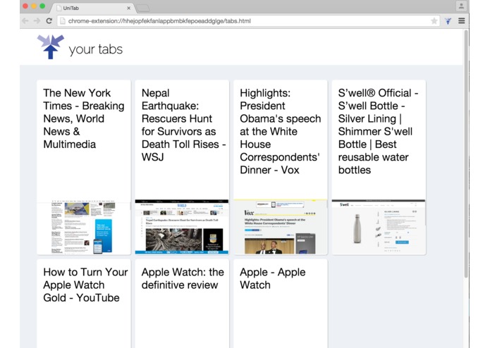 UniTab – screenshot 1