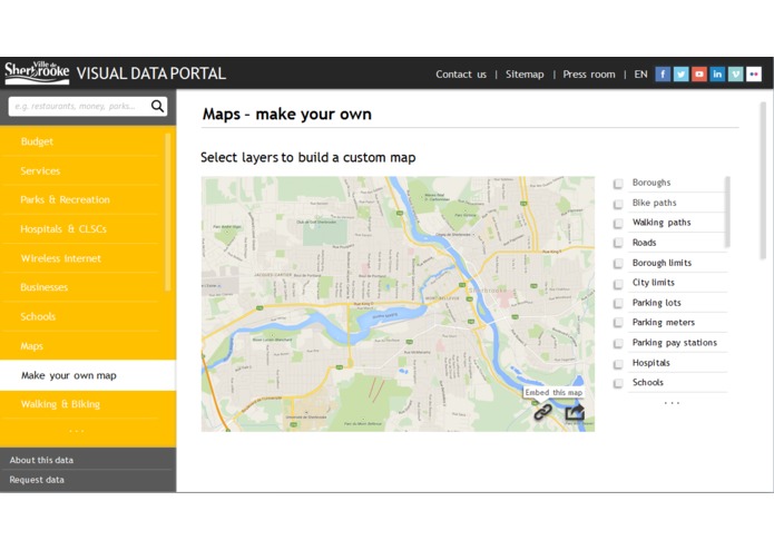 Sherbrooke For You - visual data portal – screenshot 4