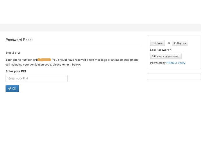 Mezzanine-Nexmo-Verify – screenshot 3