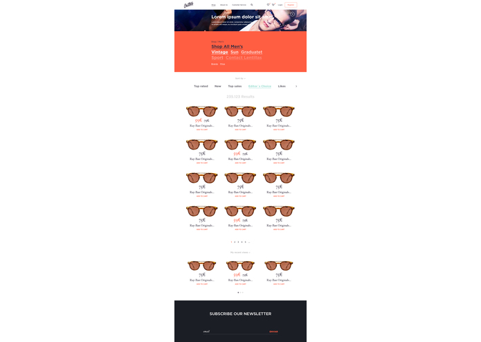 Outlets Theme – screenshot 2