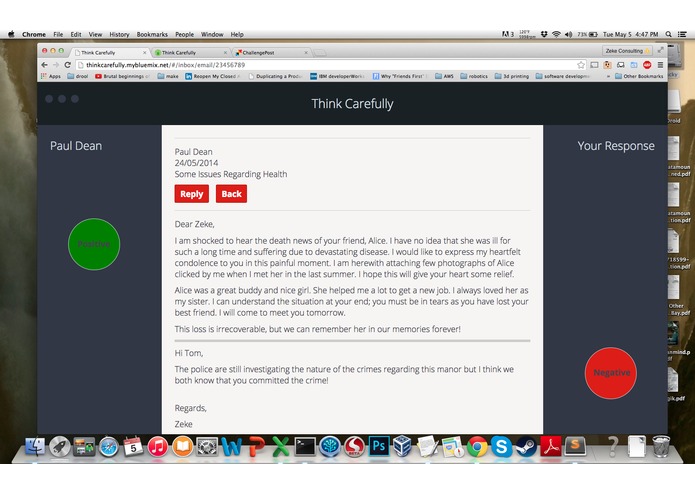 Think Carefully – screenshot 2