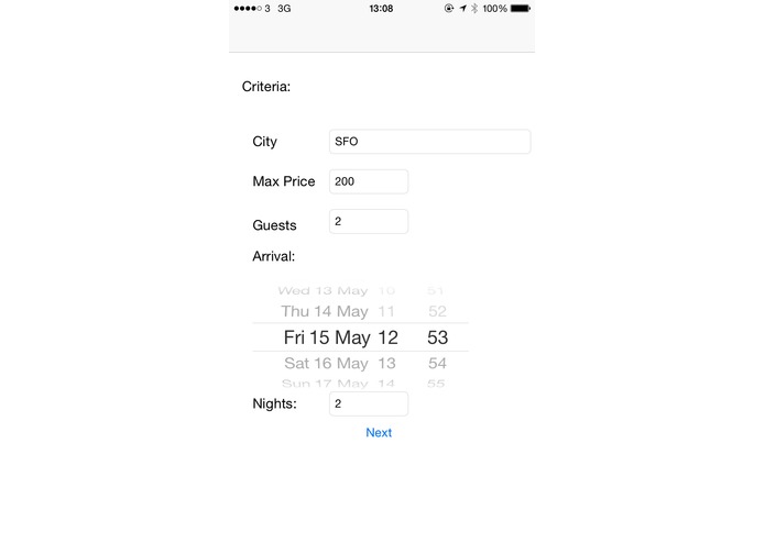 SimpleHotelFinder – screenshot 1