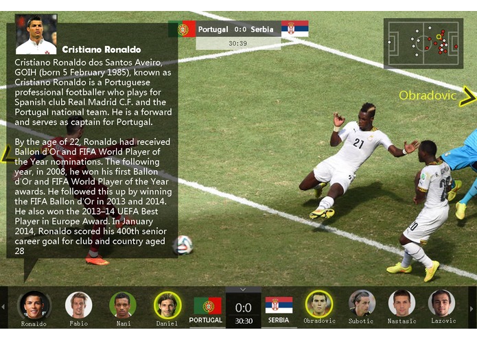 Panoramic sports events broadcasting. – screenshot 1