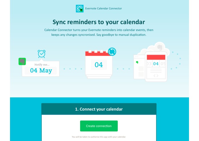 Evernote Calendar Connector – screenshot 1