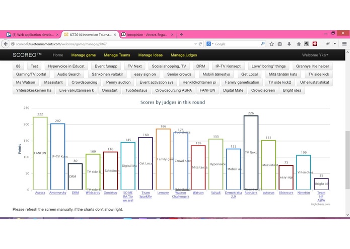 Scoreo Realtime Scoreboard – screenshot 1