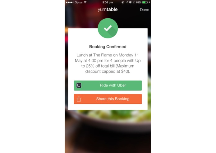 Yumtable - Restaurant Table Bookings (Now with Uber!) – screenshot 3