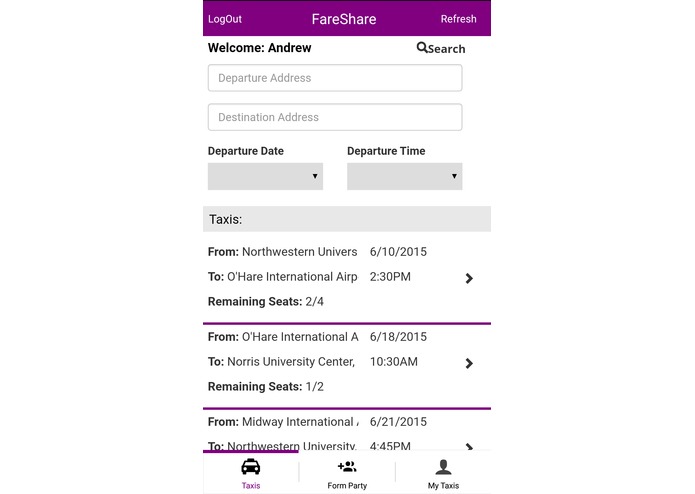 FareShare – screenshot 2
