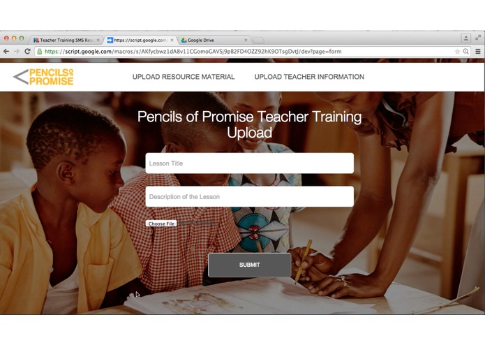 Teacher Training SMS Resource Alert App – screenshot 1