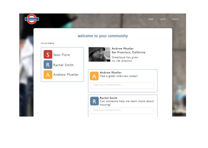 StreetIssue.org – screenshot 1