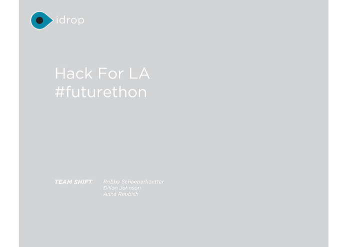 iDrop- LADWP-water usage visualization platform – screenshot 1