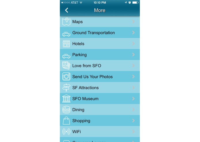 The SFO App – screenshot 3